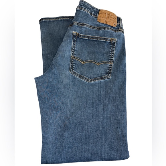 American Eagle Outfitters jeans extreme flex original straight button/zip 32/30 - Picture 1 of 13